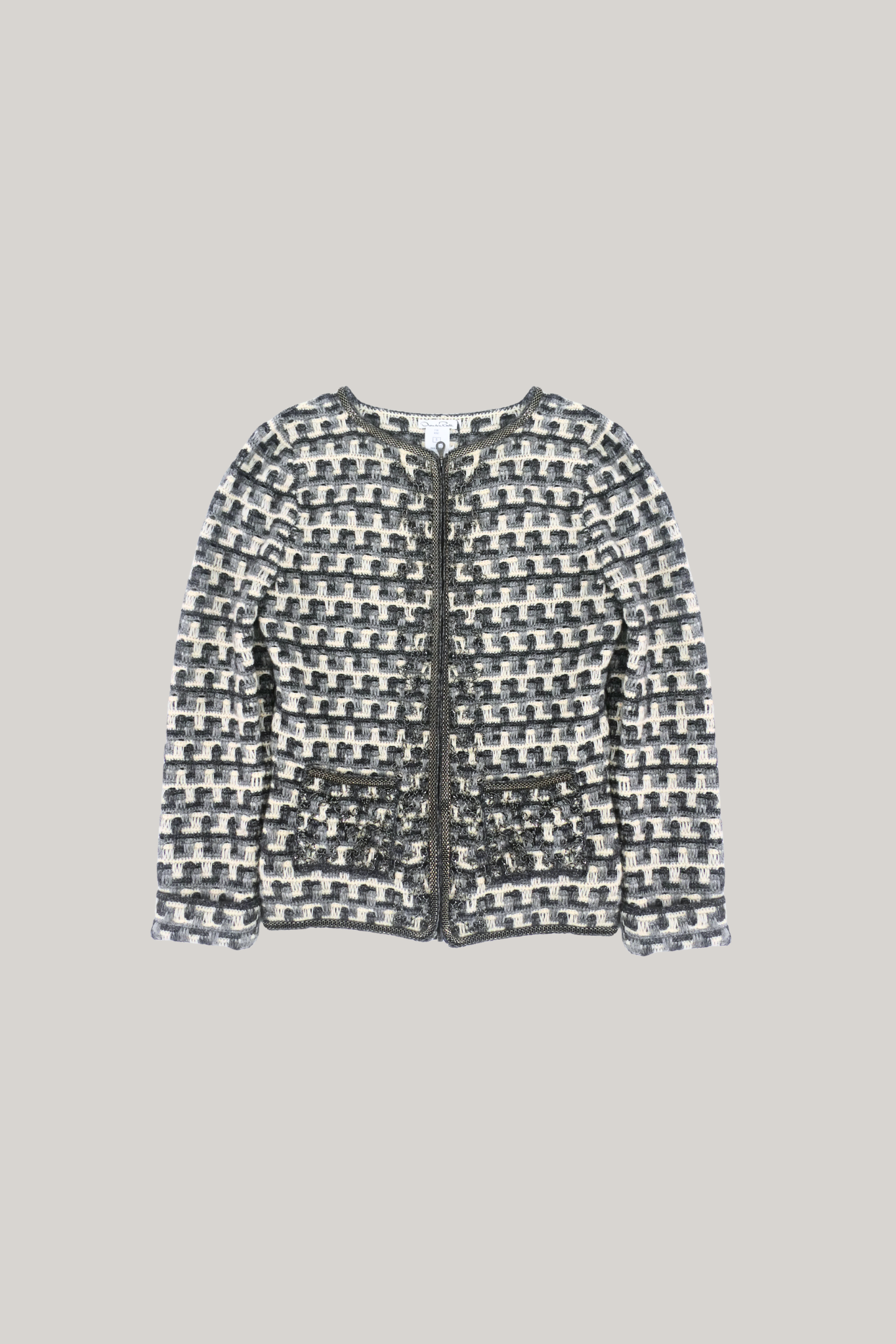 Oscar de la Renta Monochrome Jacket (S)