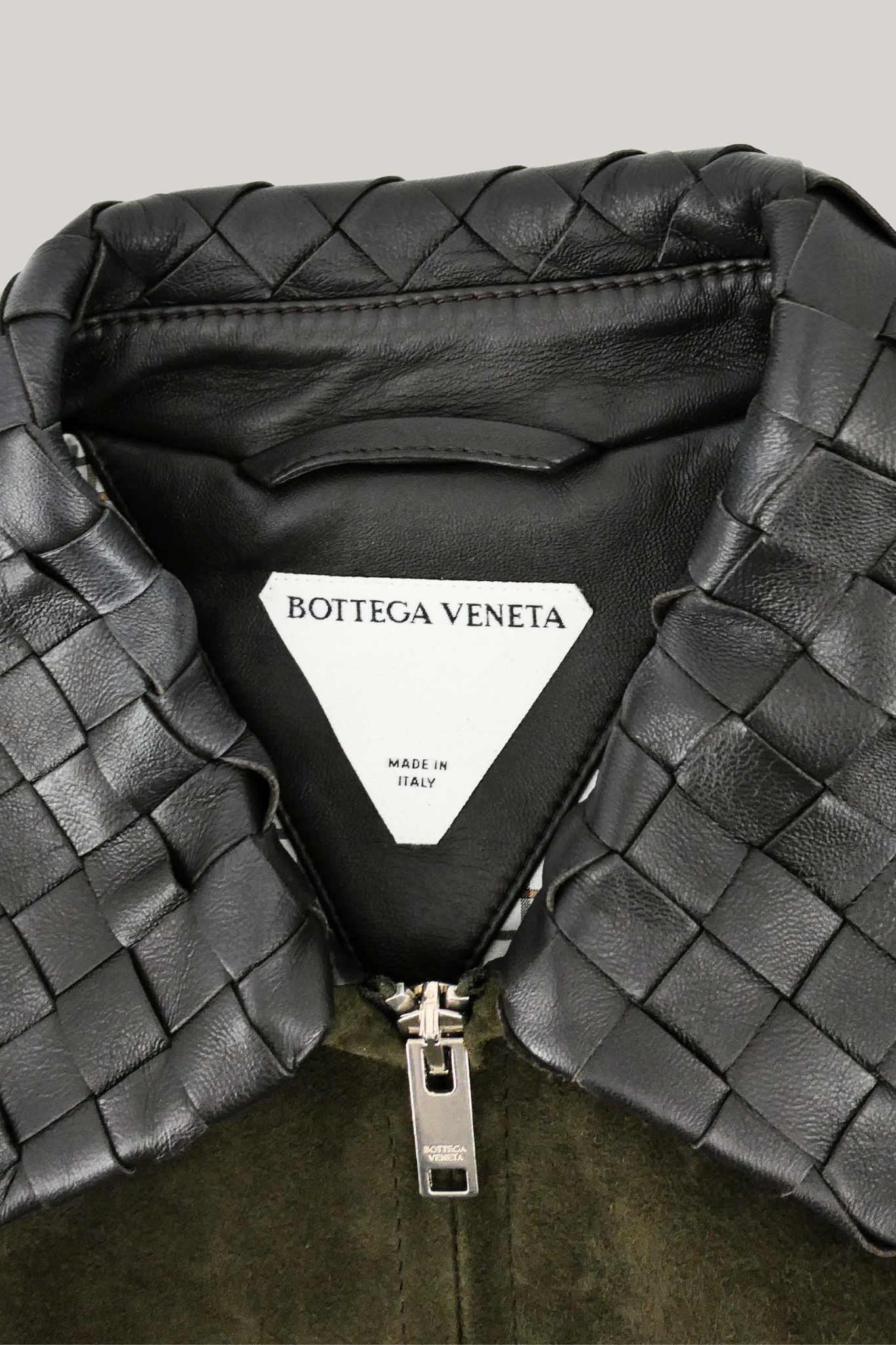 Bottega Veneta Intrecciato Suede Jacket (36)