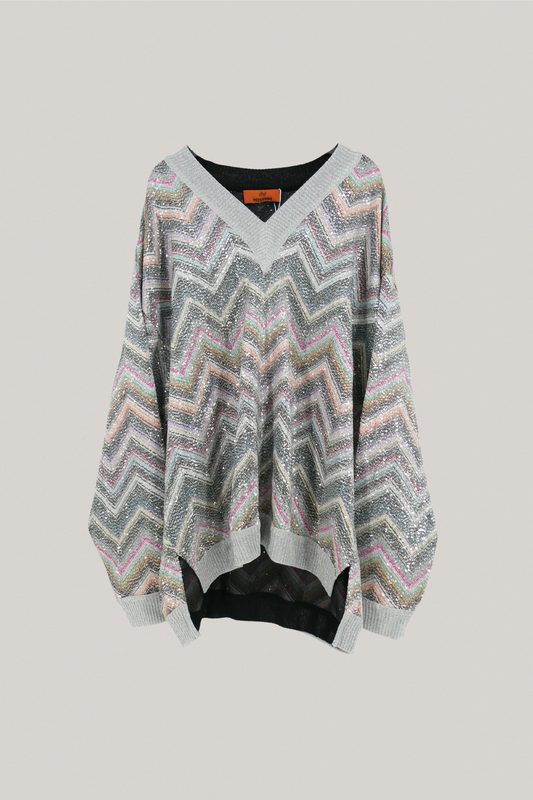 Missoni Sequin Chevron Knit Sweater
