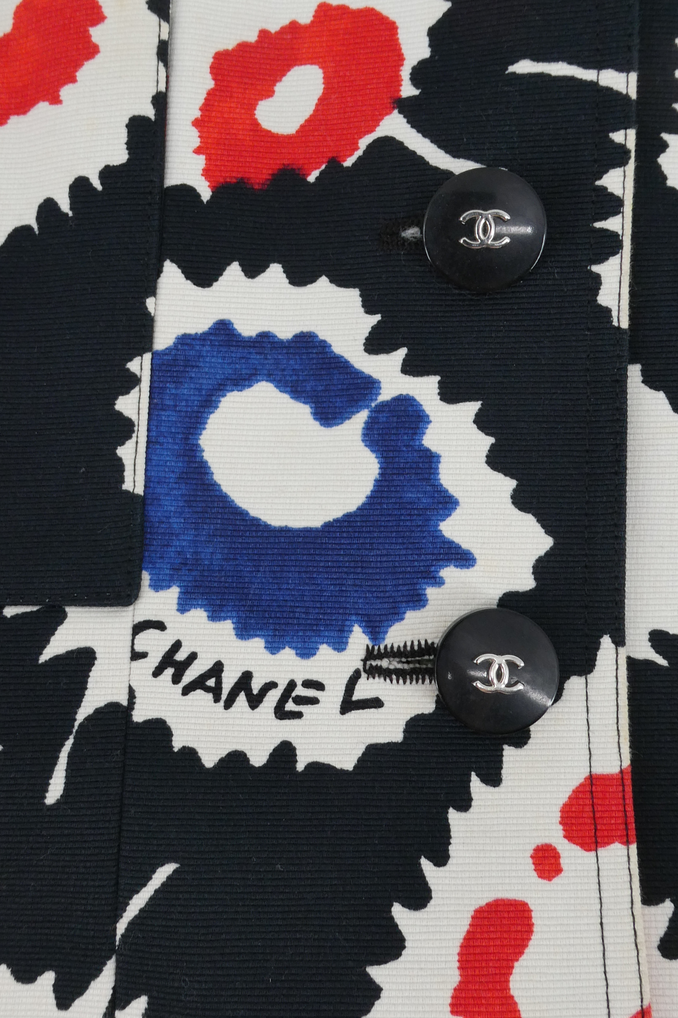 1997 Chanel Abstract Short Sleeved Jacket