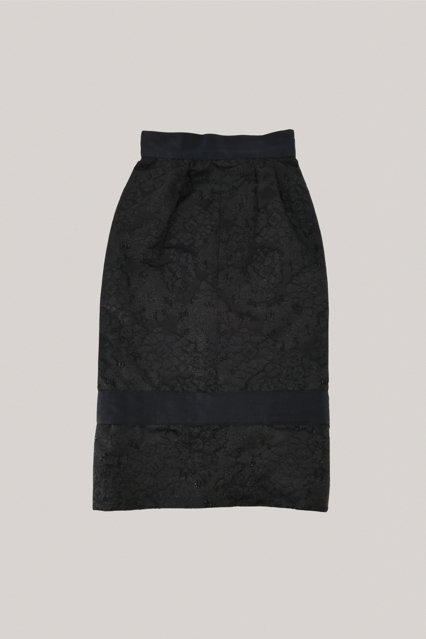 Chanel Black Lace Skirt