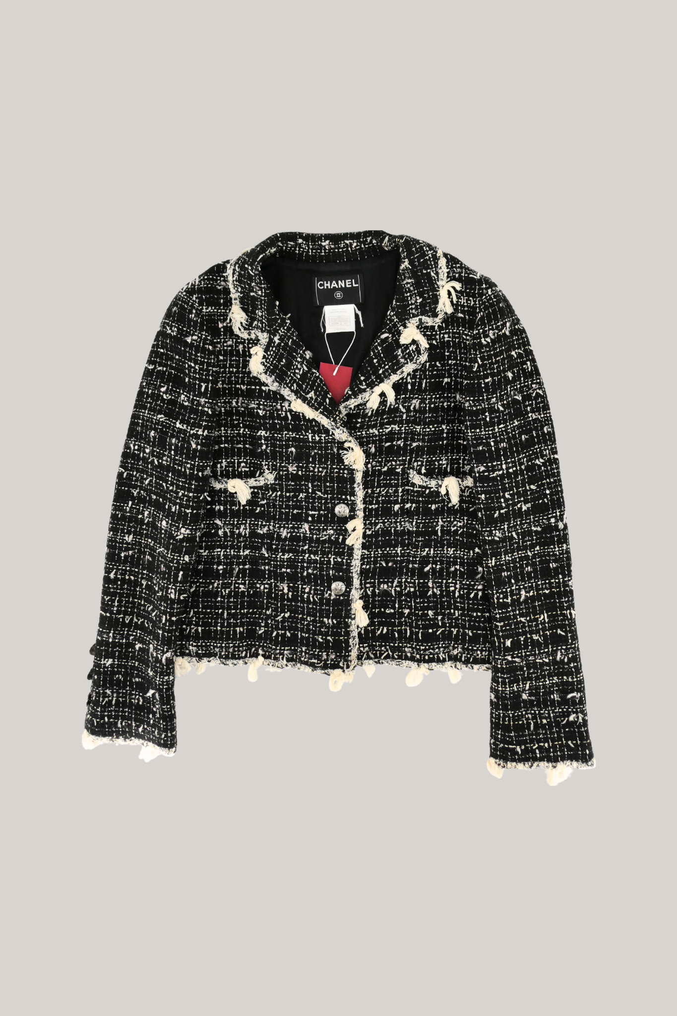 2005 Cruise Chanel Black & White Tweed Jacket