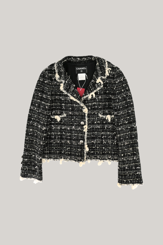 2005 Cruise Chanel Black & White Tweed Jacket