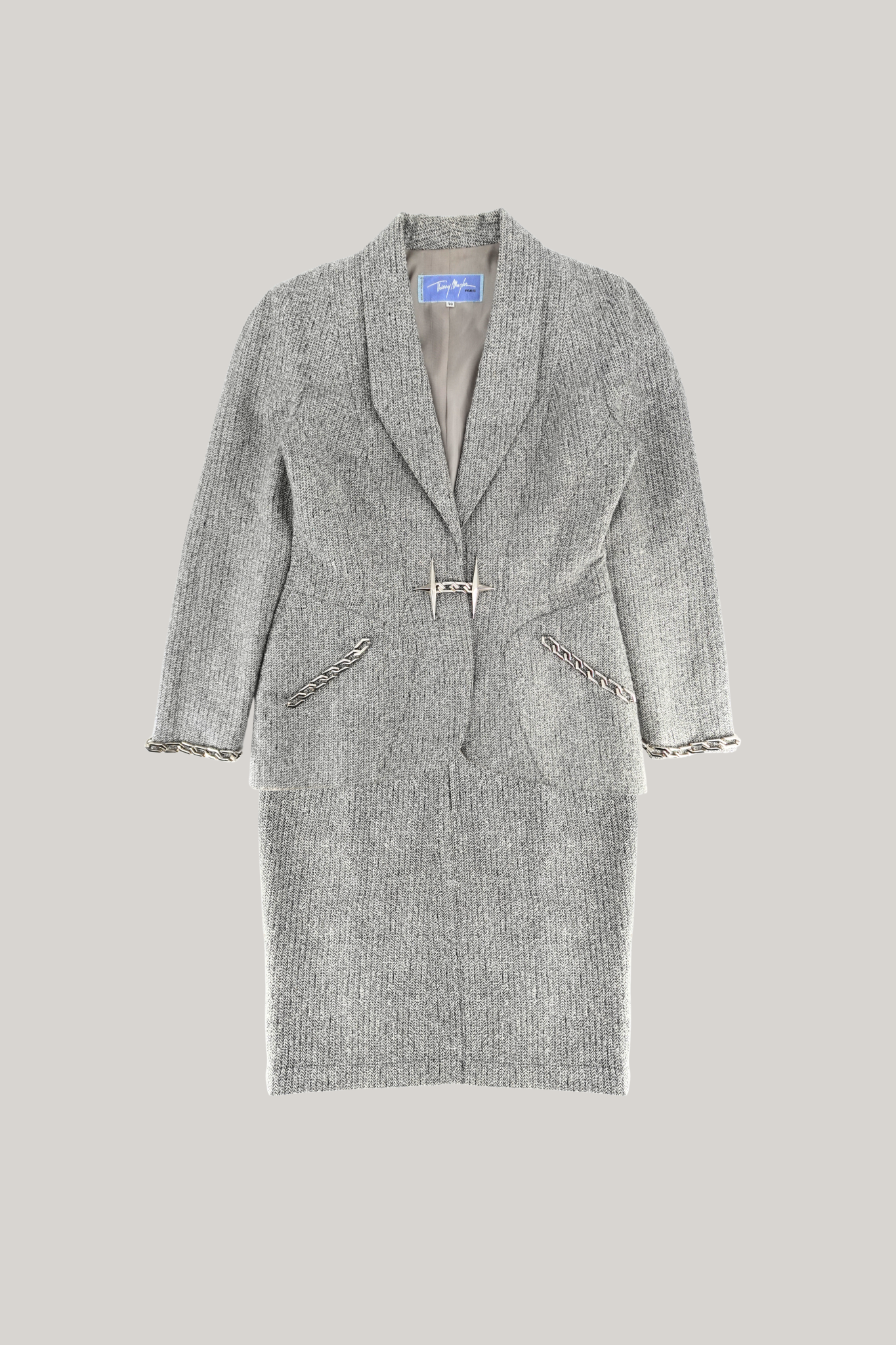 Thierry Mugler Wool Blazer Set (40)