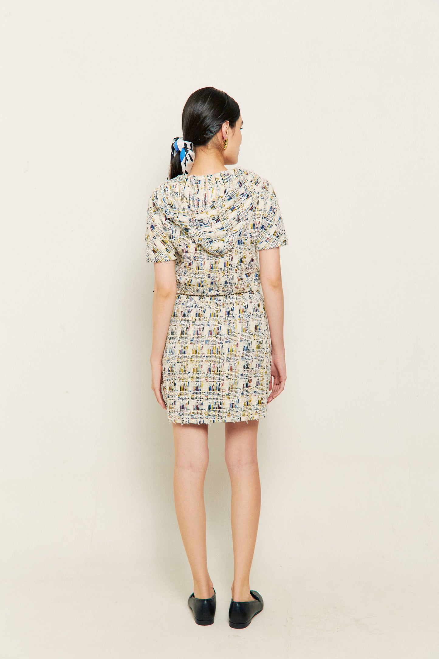 2018 Chanel Tweed Hooded Dress