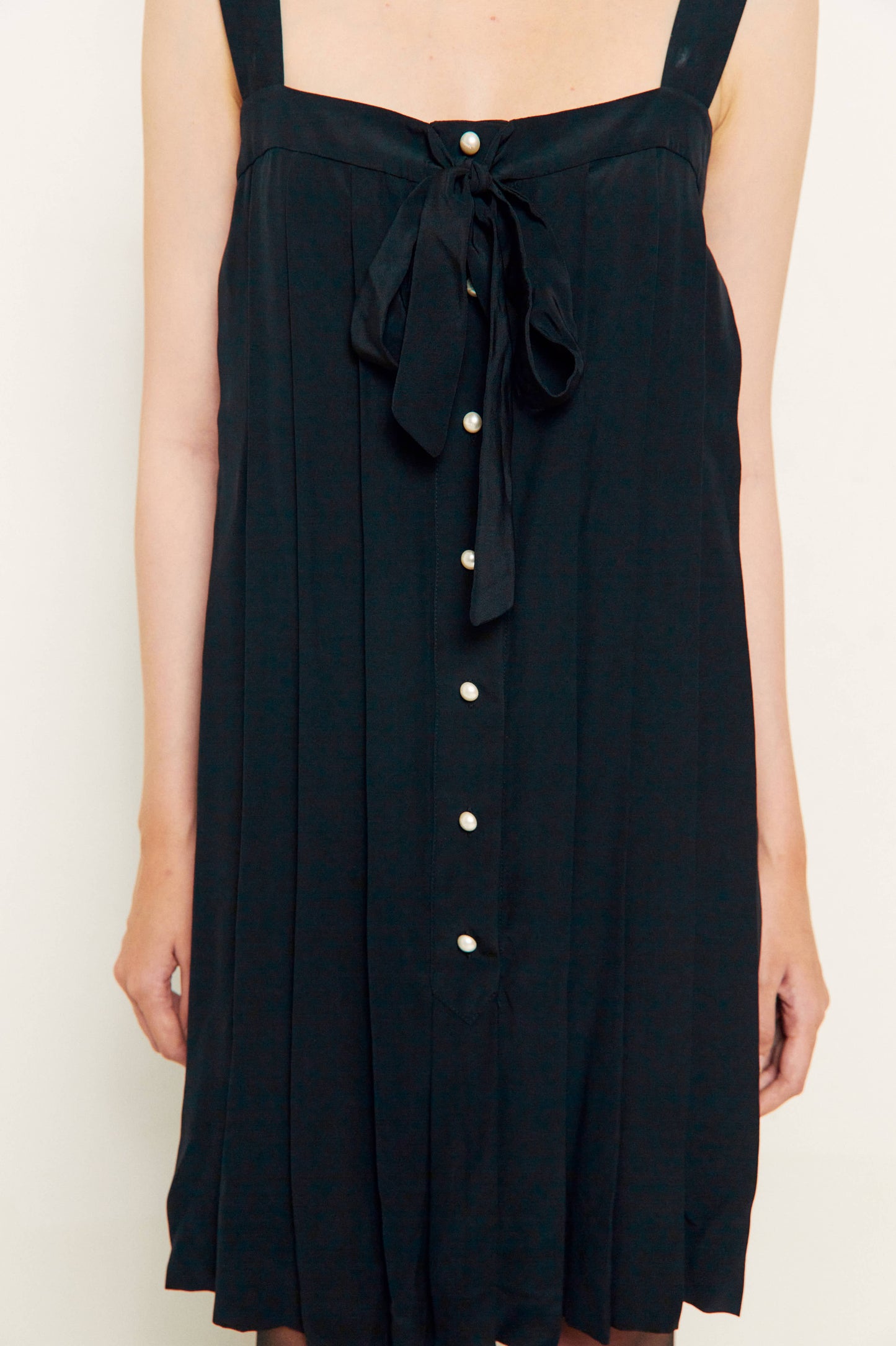 Vintage Chanel Bow Mini Silk Dress