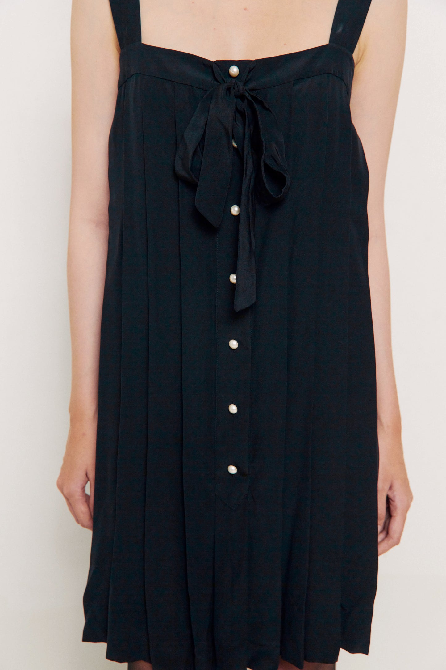 Vintage Chanel Bow Mini Silk Dress