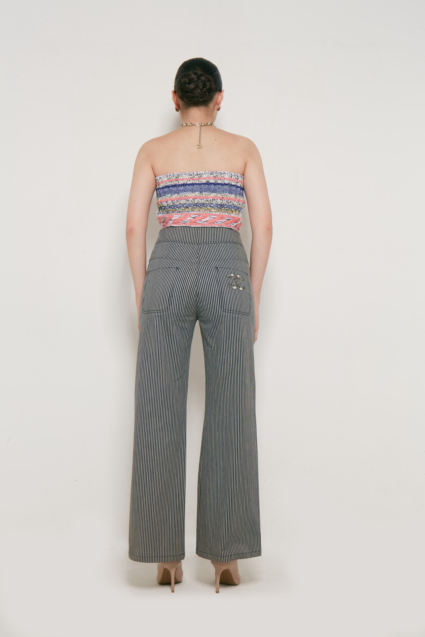 2008 Chanel Stripe Jeans