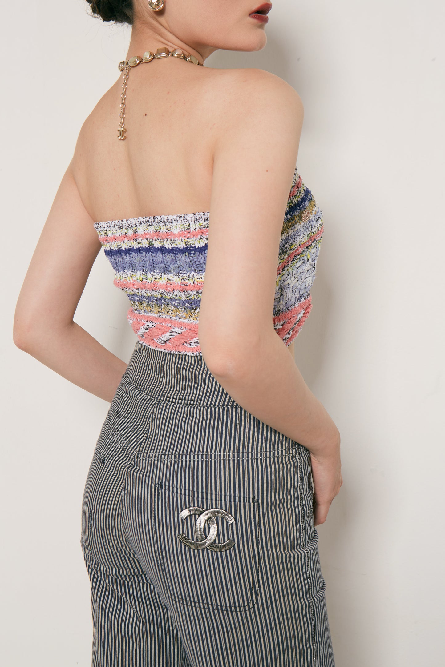 2008 Chanel Stripe Jeans