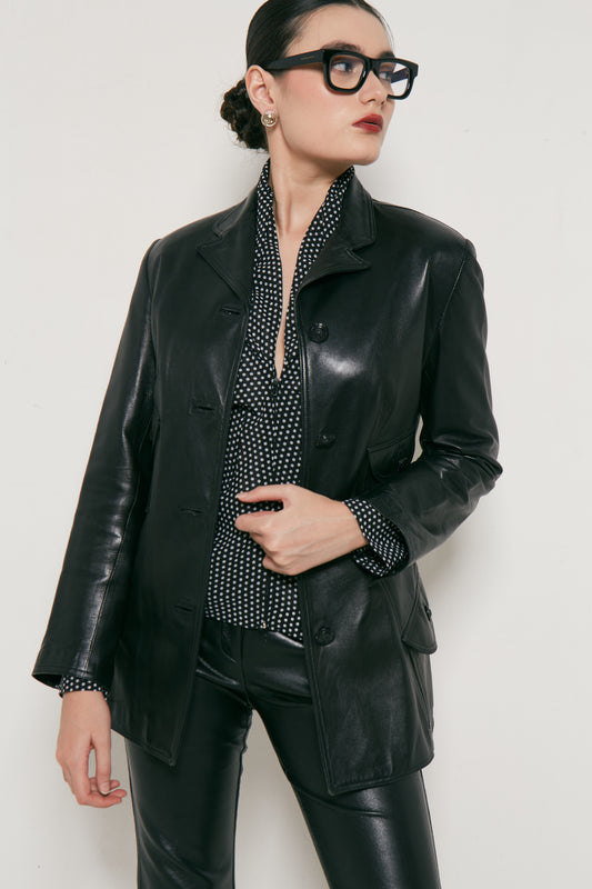 90s Gianni Versace Leather Jacket