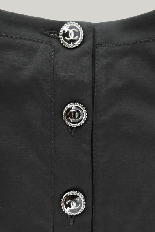 Chanel Black Summer Short Sleeve Dress (M)