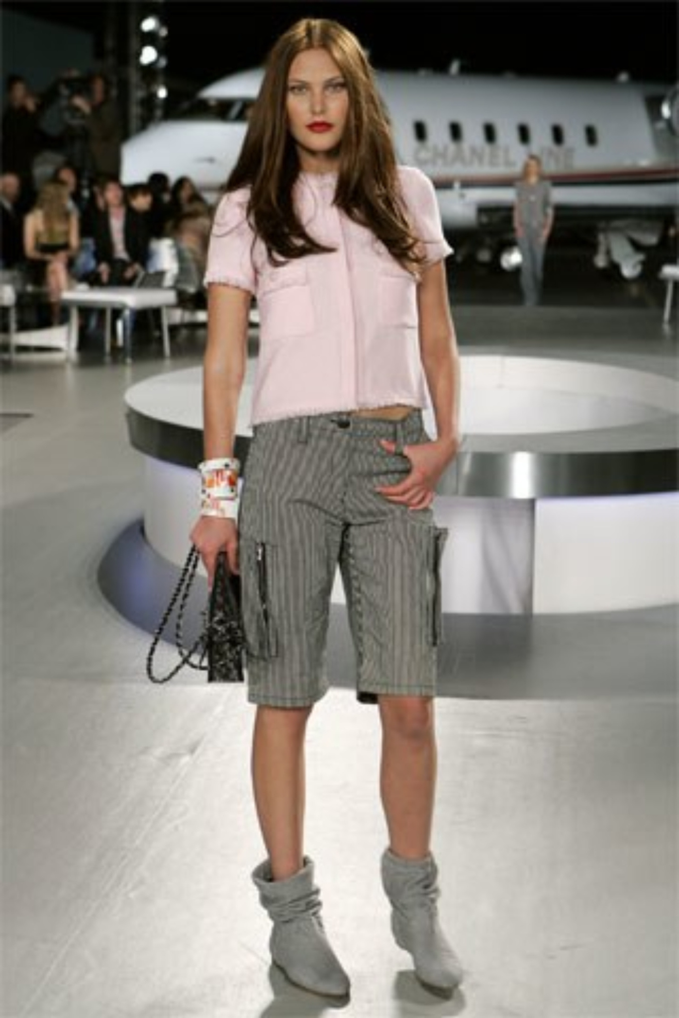 2008 Cruise Chanel Pink Wool Jacket (FR 34)