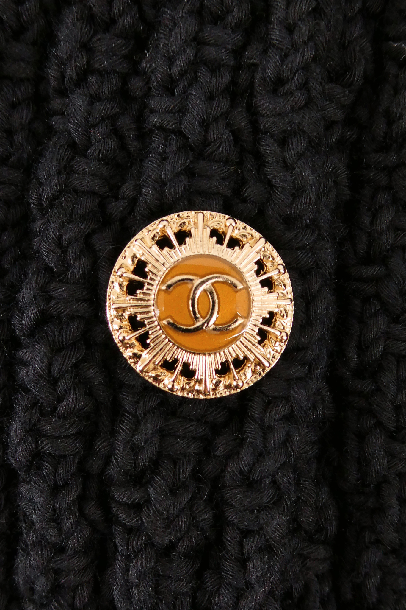 Chanel Black Knit Cardigan