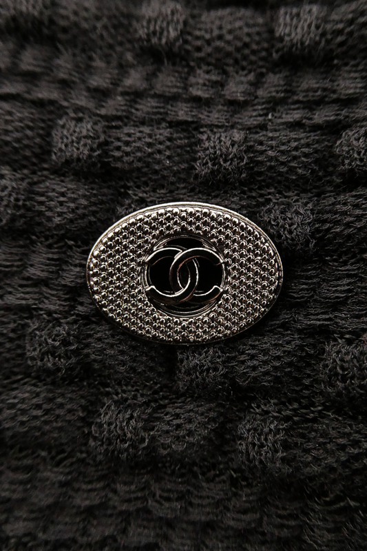 2014 Spring Chanel Black knit Dress (FR 38)