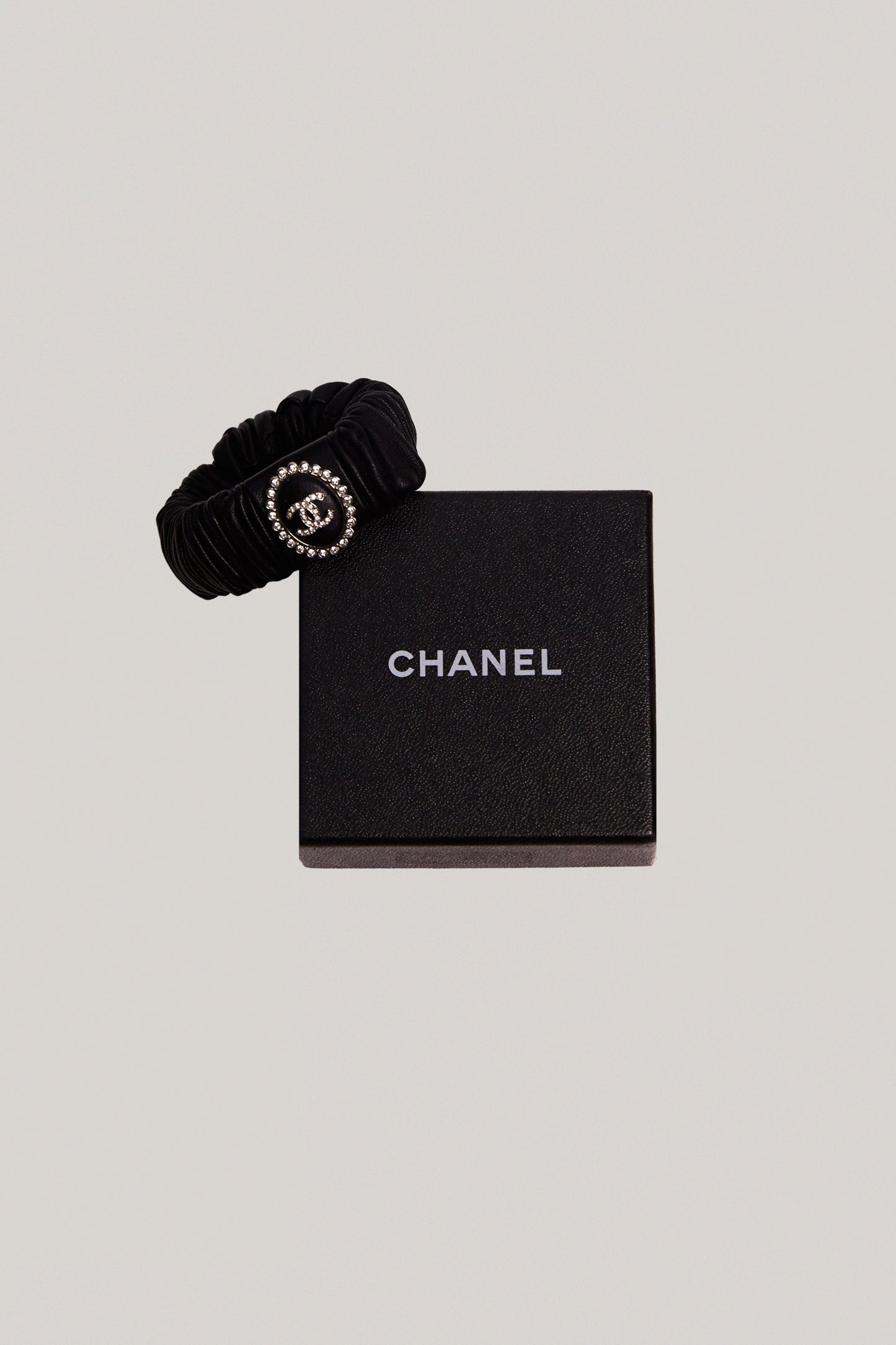 Chanel Rhinestone Scrunchy