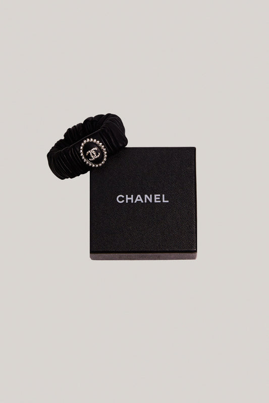 Chanel Rhinestone Scrunchy