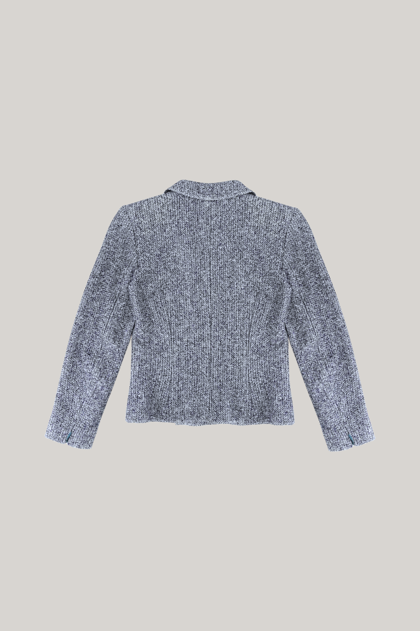 2003 Spring Chanel Grey Blue Jacket (FR 38)