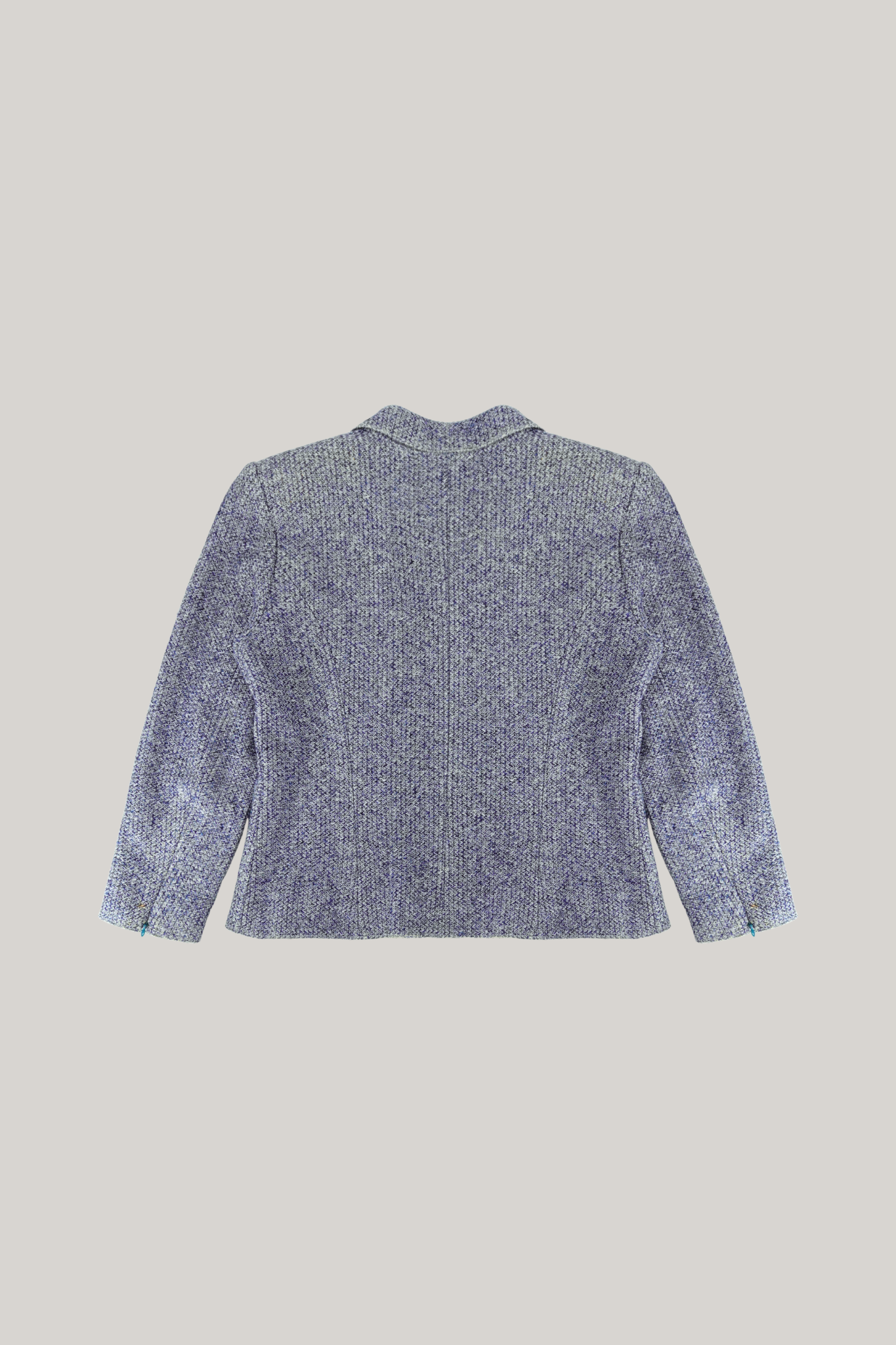 2003 Spring Chanel Grey Blue Jacket (FR 44)