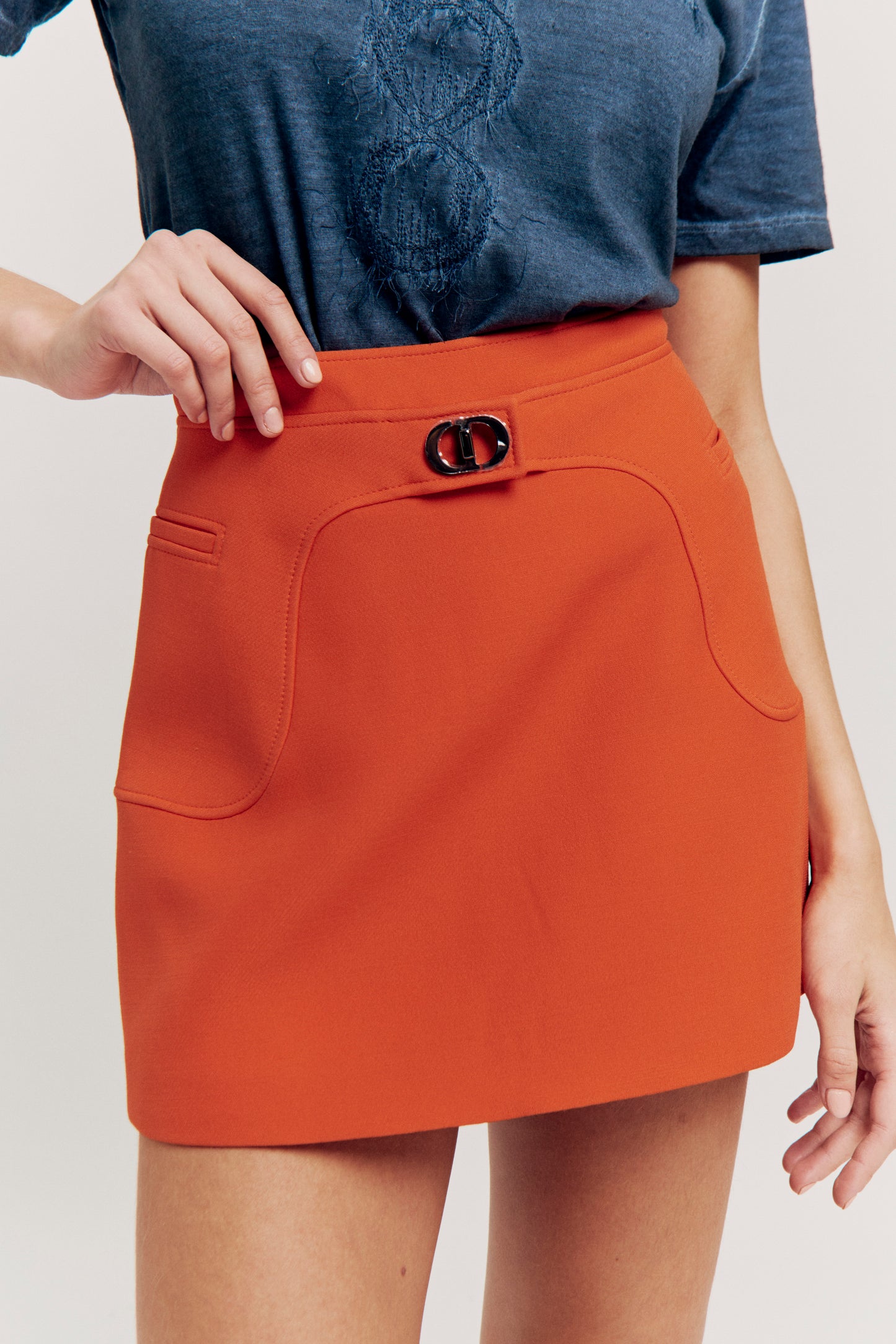 Christian Dior Wool Mini Skirt