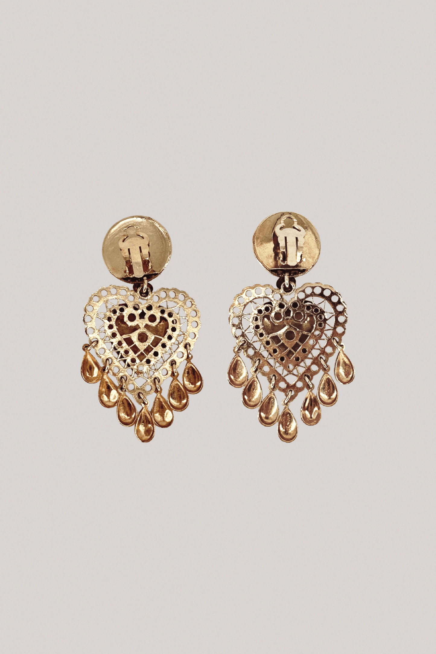 90s Edouard Rambaud Heart Earrings
